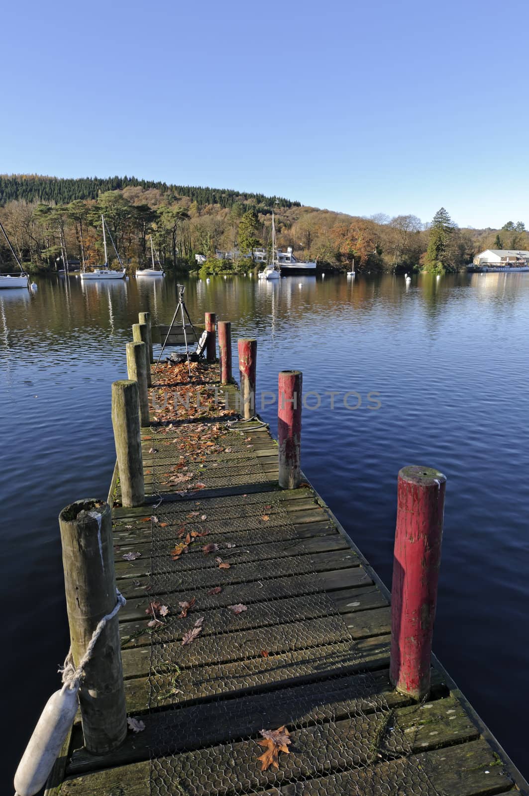 Lake Windermere in Lake District National Park Cumbria England