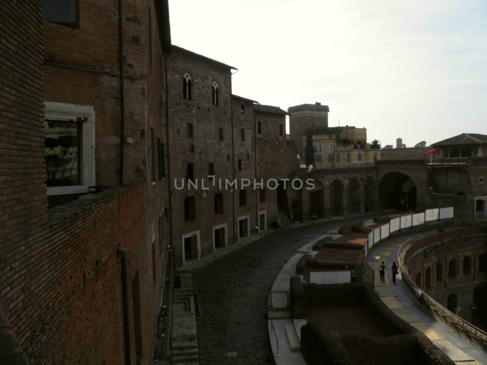 Rome - Trajan's forum and market: a complex of ancient architecture with XV Century additions
