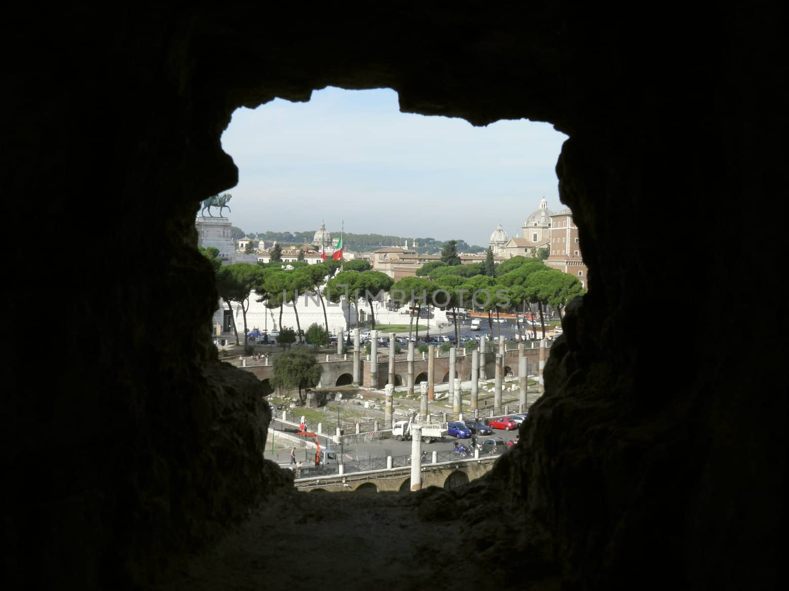 Rome - Trajan's forum and market: a complex of ancient architecture with XV Century additions