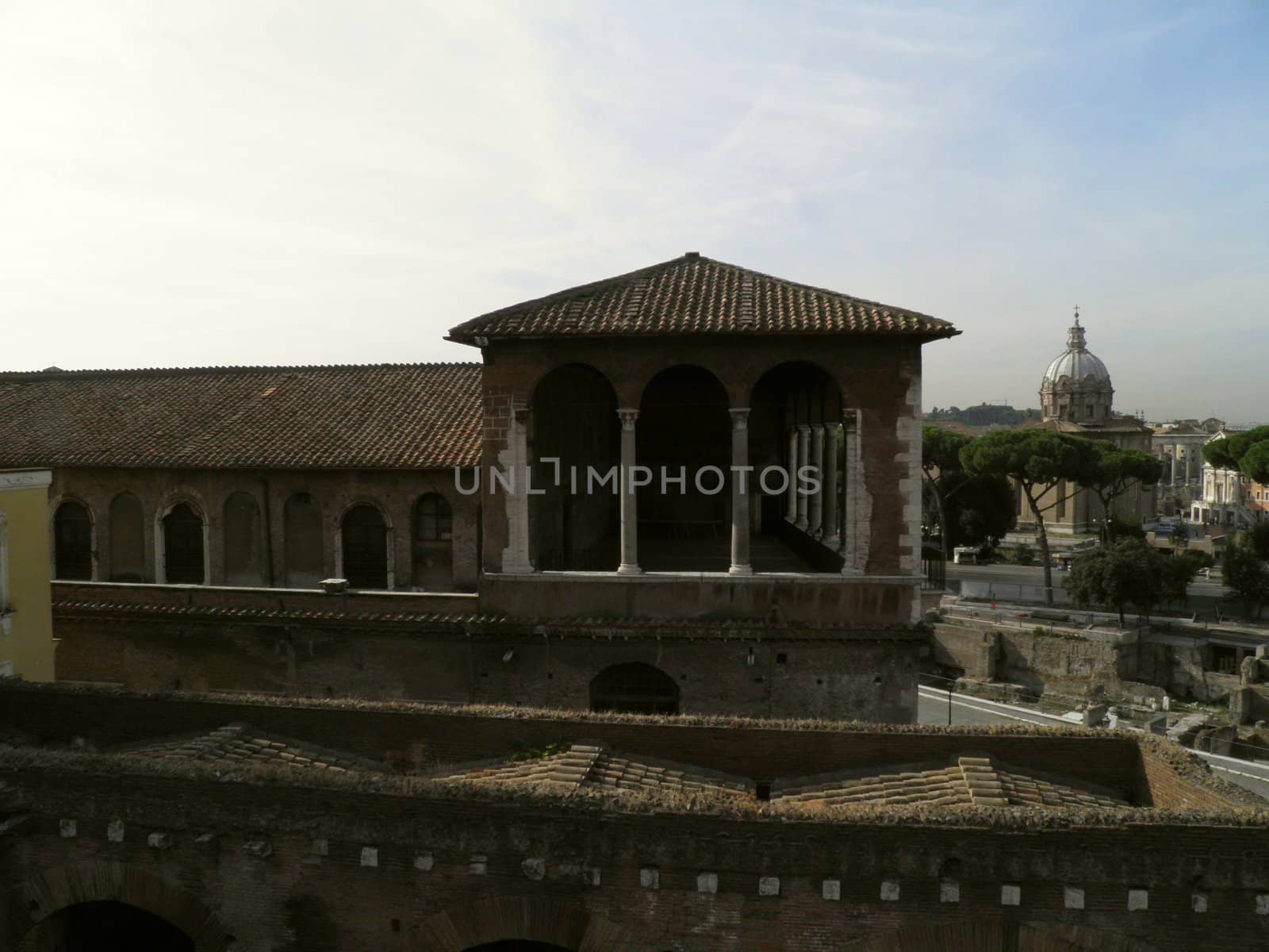 Rome - Trajan's forum and market: a complex of ancient architecture with XV Century additions
