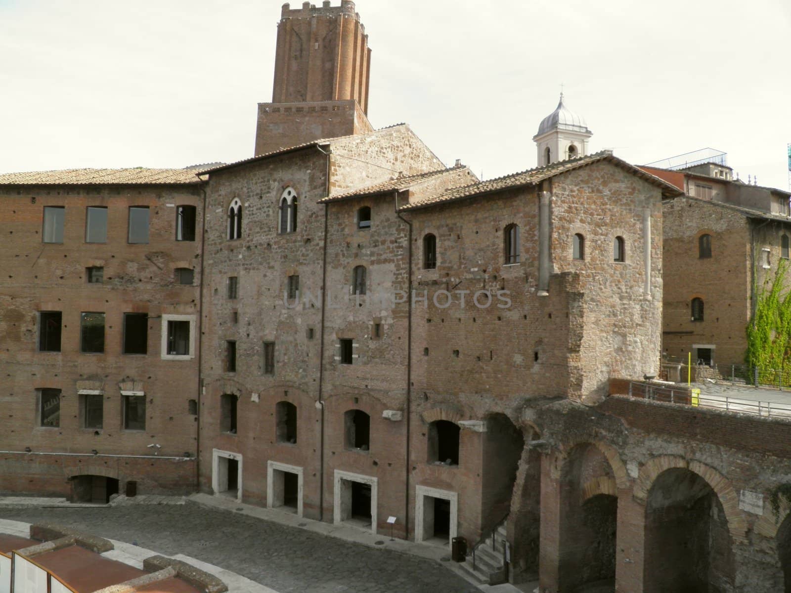 Rome - Trajan's forum and market: a complex of ancient architecture with XV Century additions
