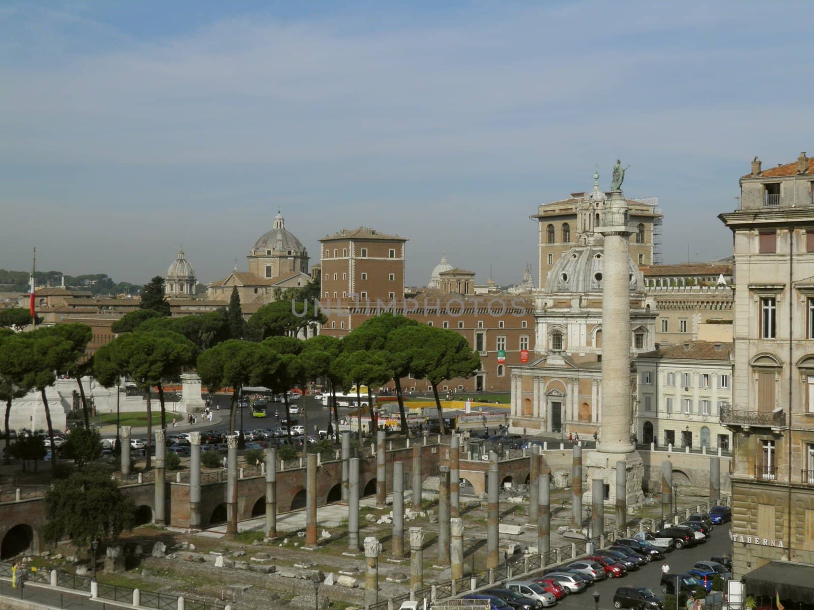 Rome - Trajan's forum and market: a complex of ancient architecture with XV Century additions