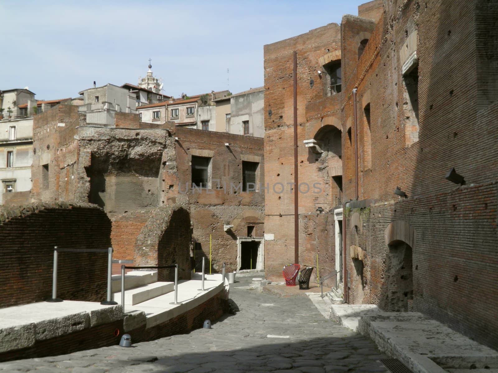 Rome - Trajan's forum and market: a complex of ancient architecture with XV Century additions