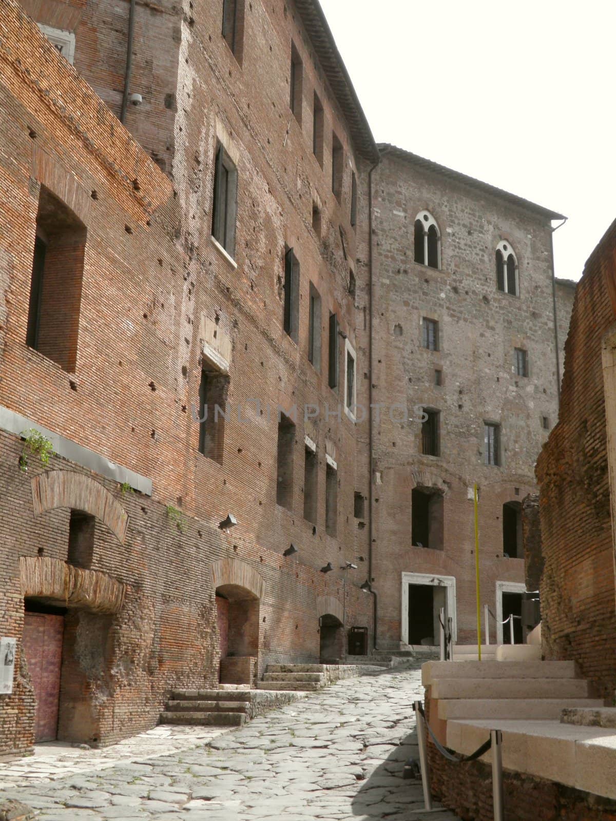 Rome - Trajan's forum and market: a complex of ancient architecture with XV Century additions