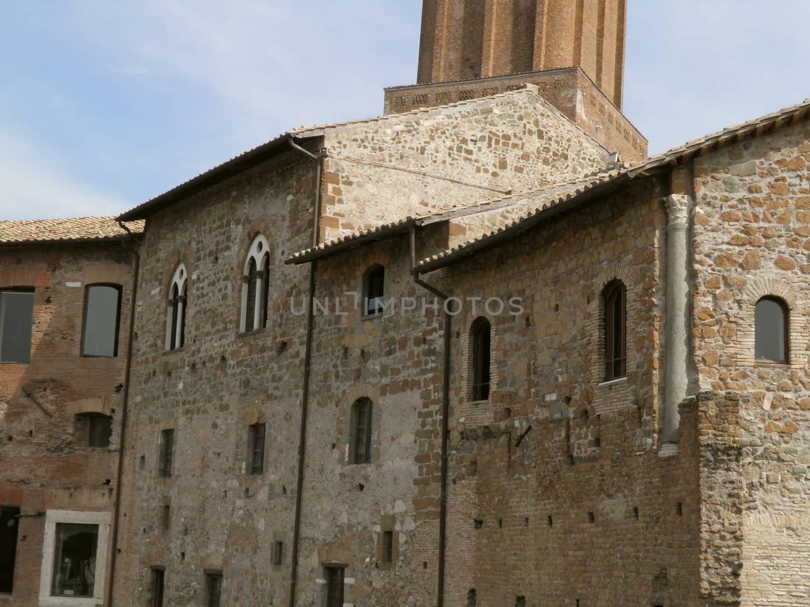 Rome - Trajan's forum and market: a complex of ancient architecture with XV Century additions