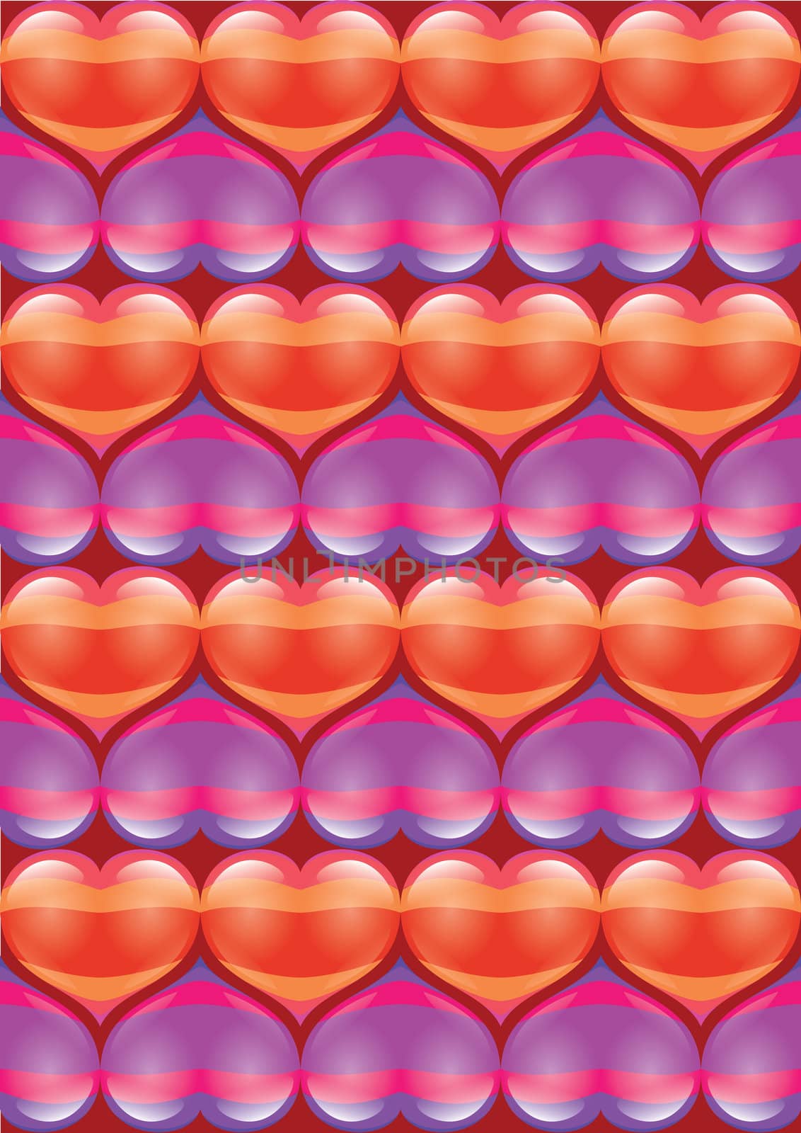 Abstract bright glowing Heart background. Valentine's Day.