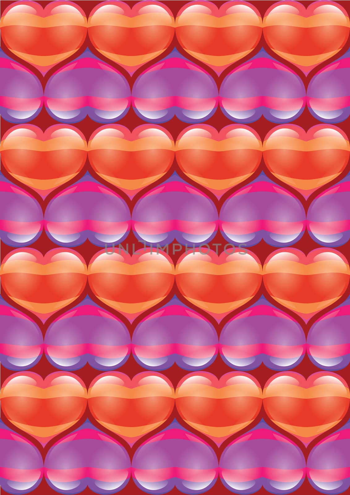 Abstract bright glowing Heart background. Valentine's Day.