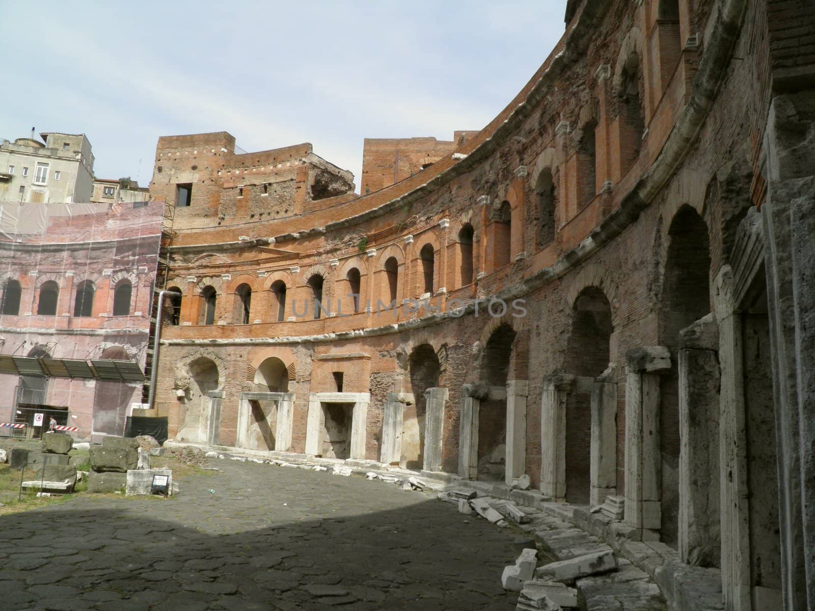 Rome - Trajan's forum and market: a complex of ancient architecture with XV Century additions