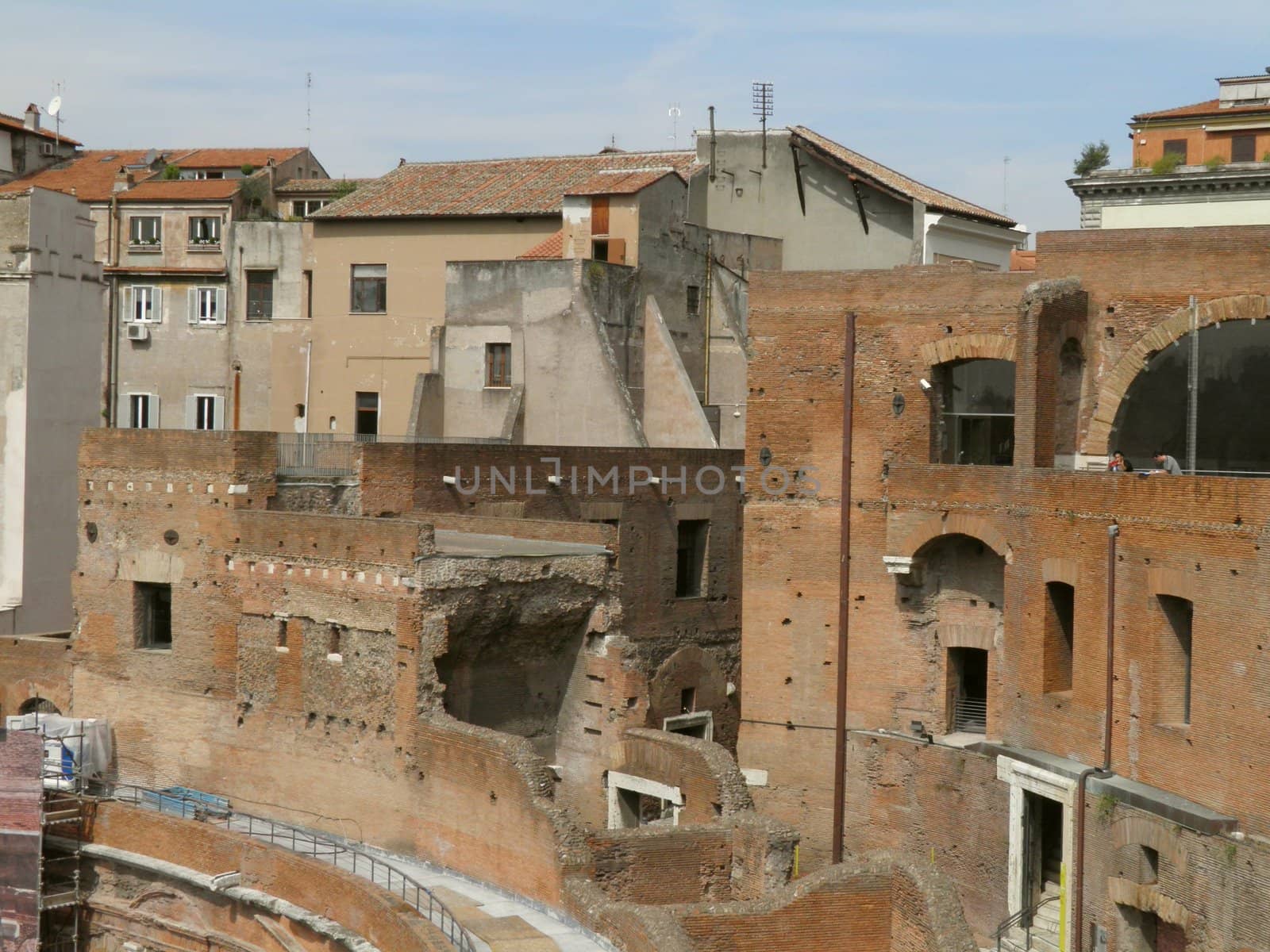 Rome - Trajan's forum and market: a complex of ancient architecture with XV Century additions