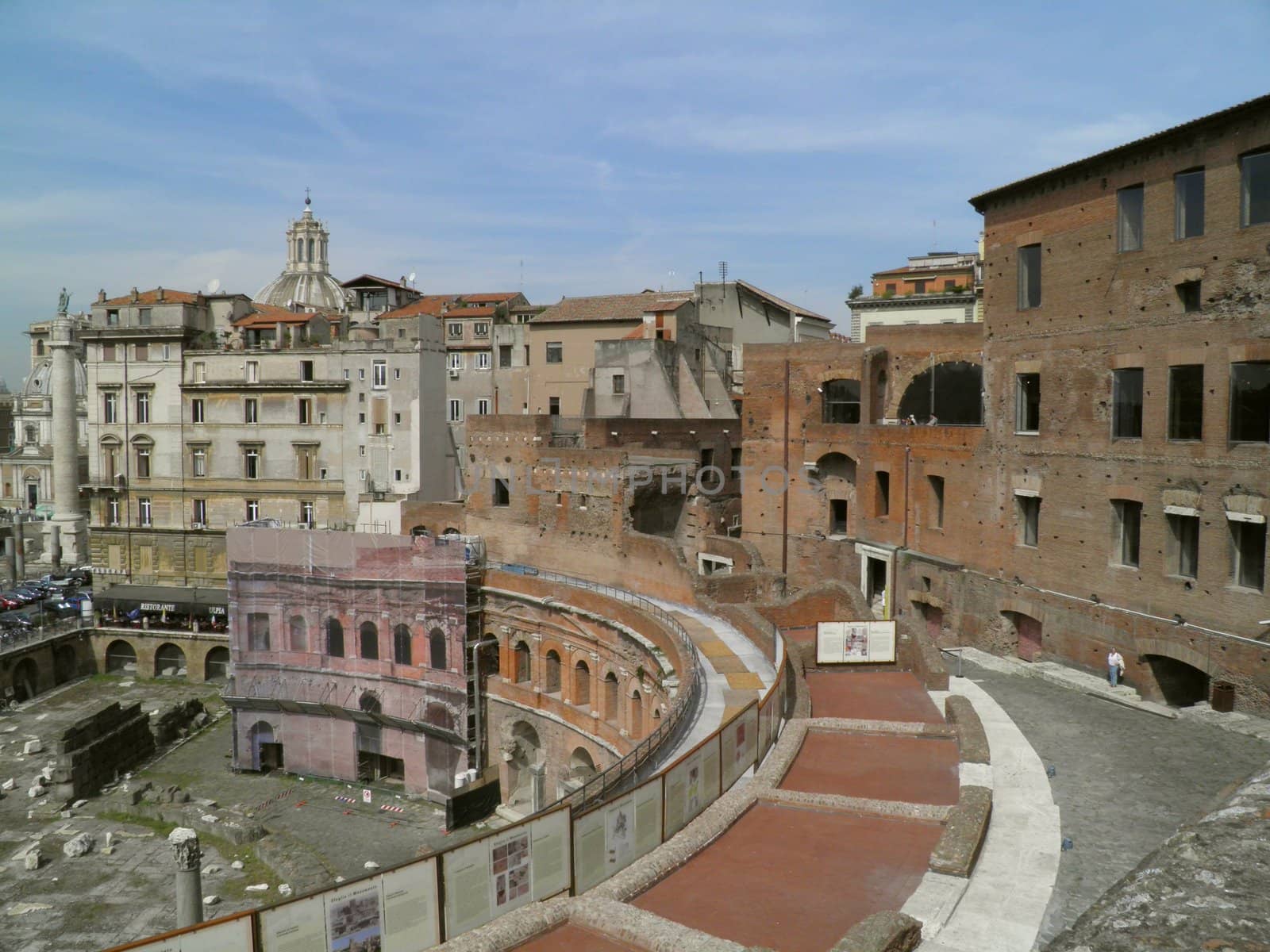 Rome - Trajan's forum and market: a complex of ancient architecture with XV Century additions
