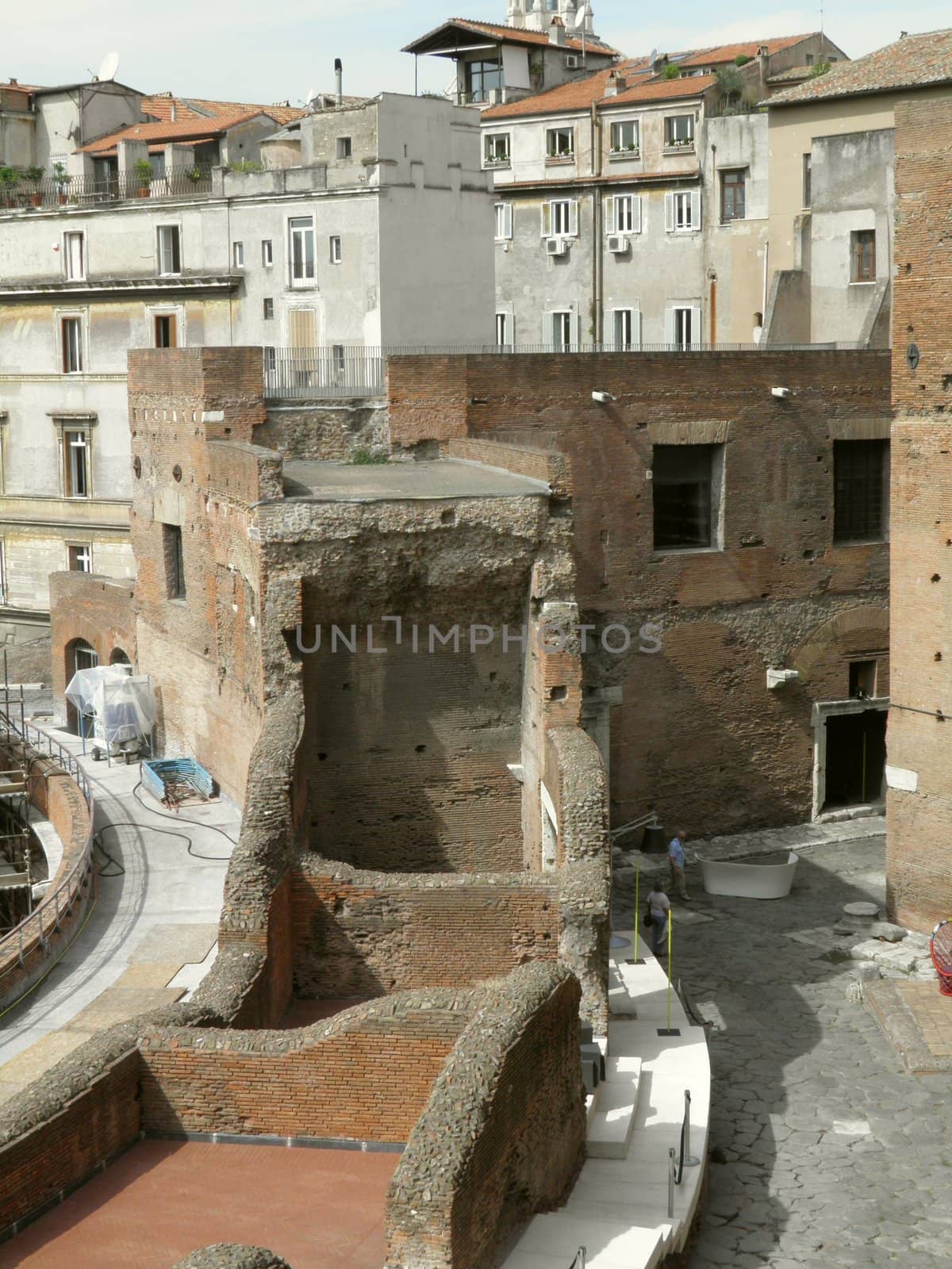 Rome - Trajan's forum and market: a complex of ancient architecture with XV Century additions