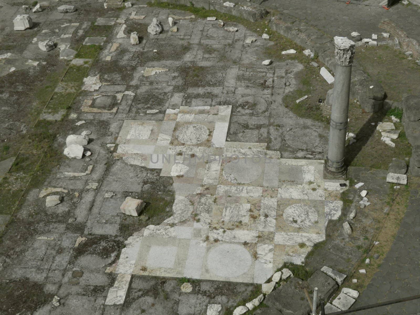 Rome - Trajan's forum and market: a complex of ancient architecture with XV Century additions