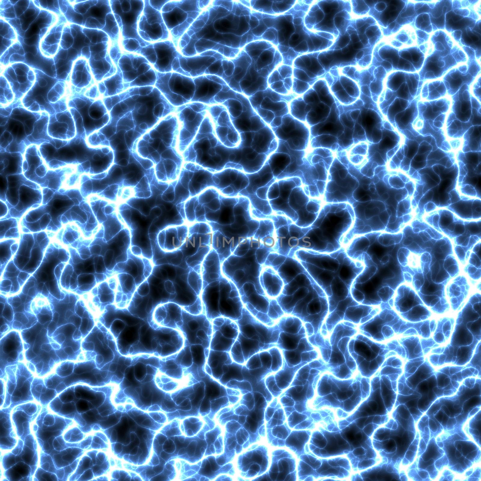 Glowing blue plasma electricity texture that tiles seamlessly as a pattern.