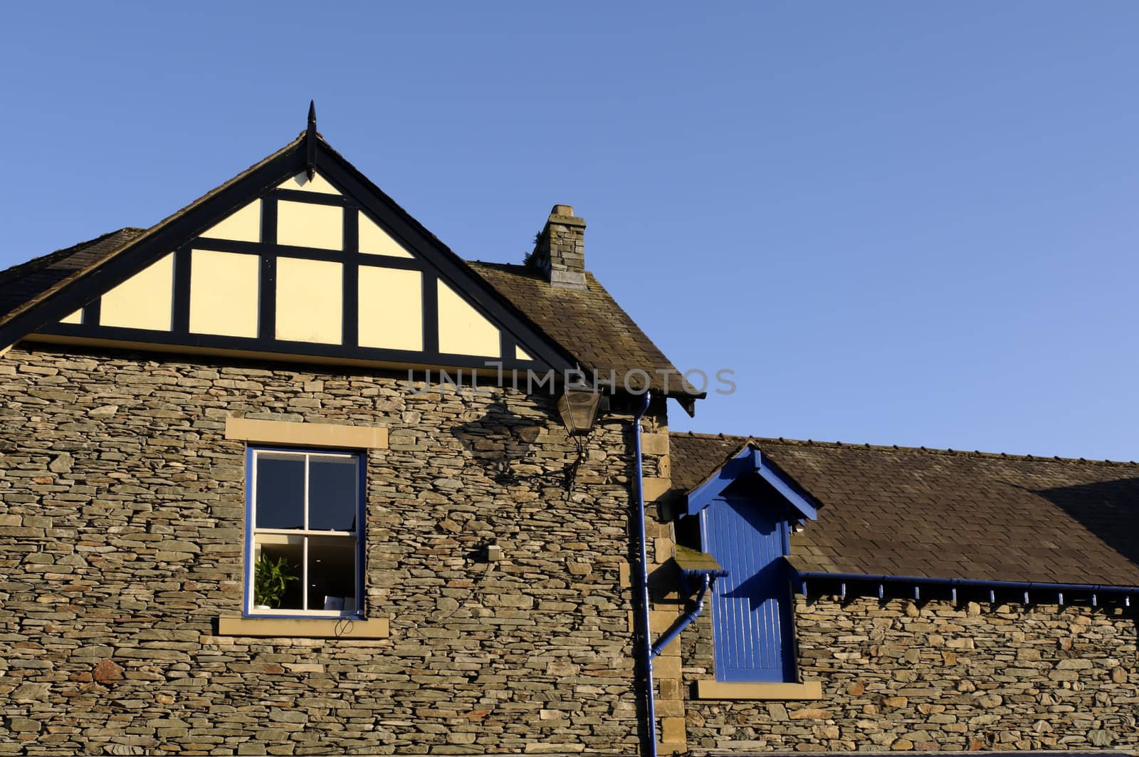 Village of Ambleside in Lake District National Park Cumbria England