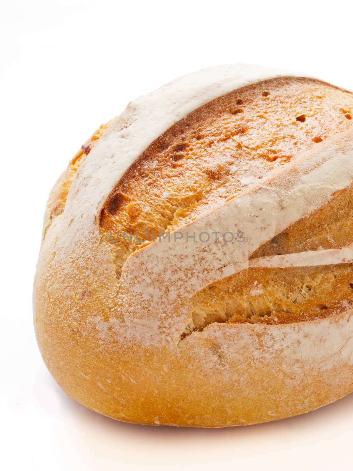 close up of a loaf of bread