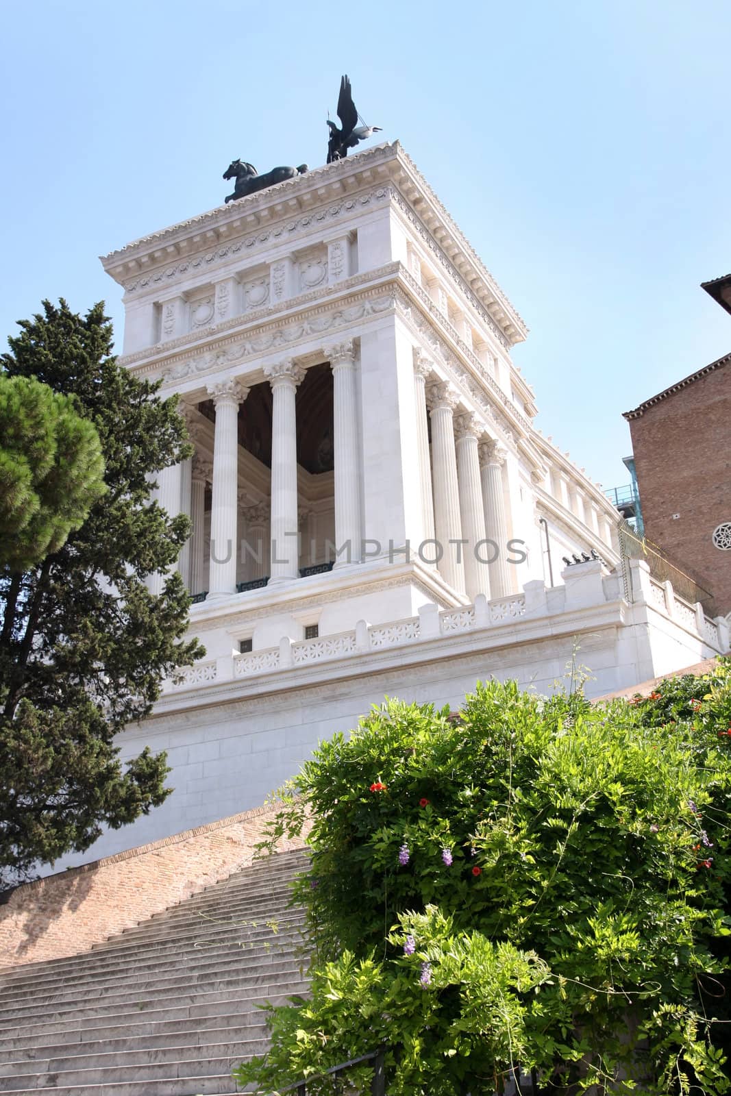 The Piazza Venezia, Vittorio Emanuele in Rome, Italy