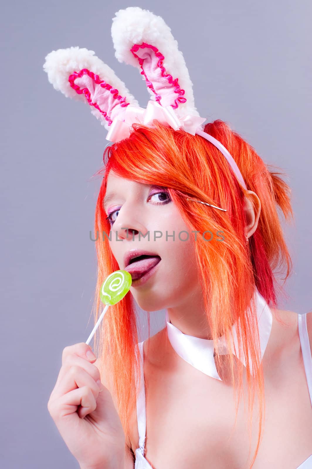 woman in underwear with bunny ears by malishpsih