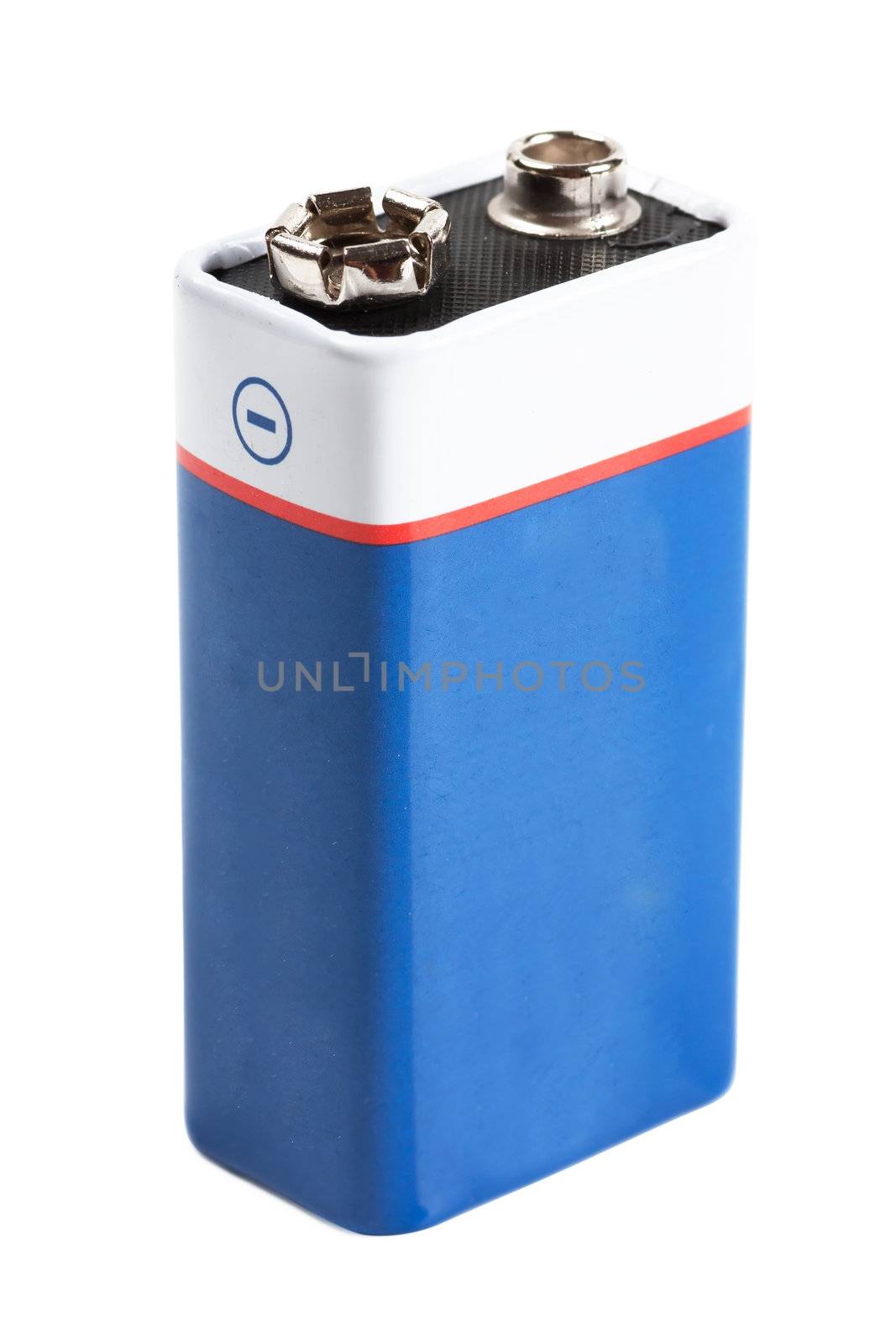 A battery isolated over white background