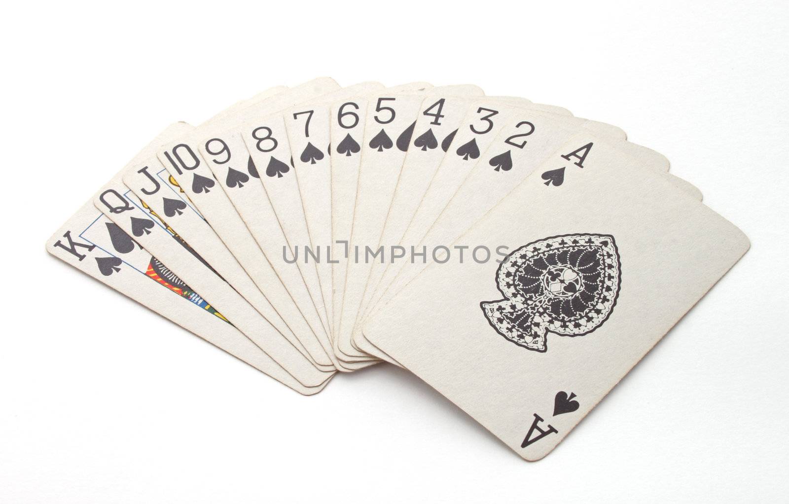 Gambling with cards over a white background.