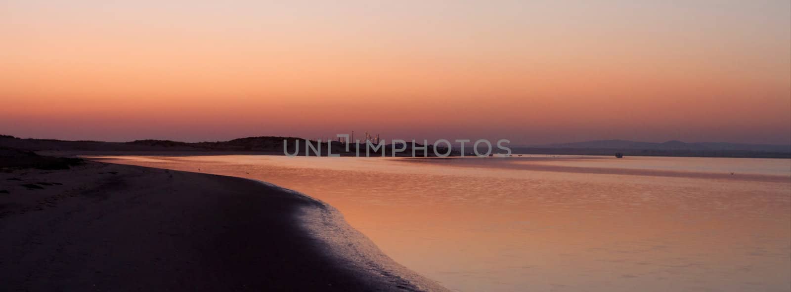 beautiful sunset at beach by membio