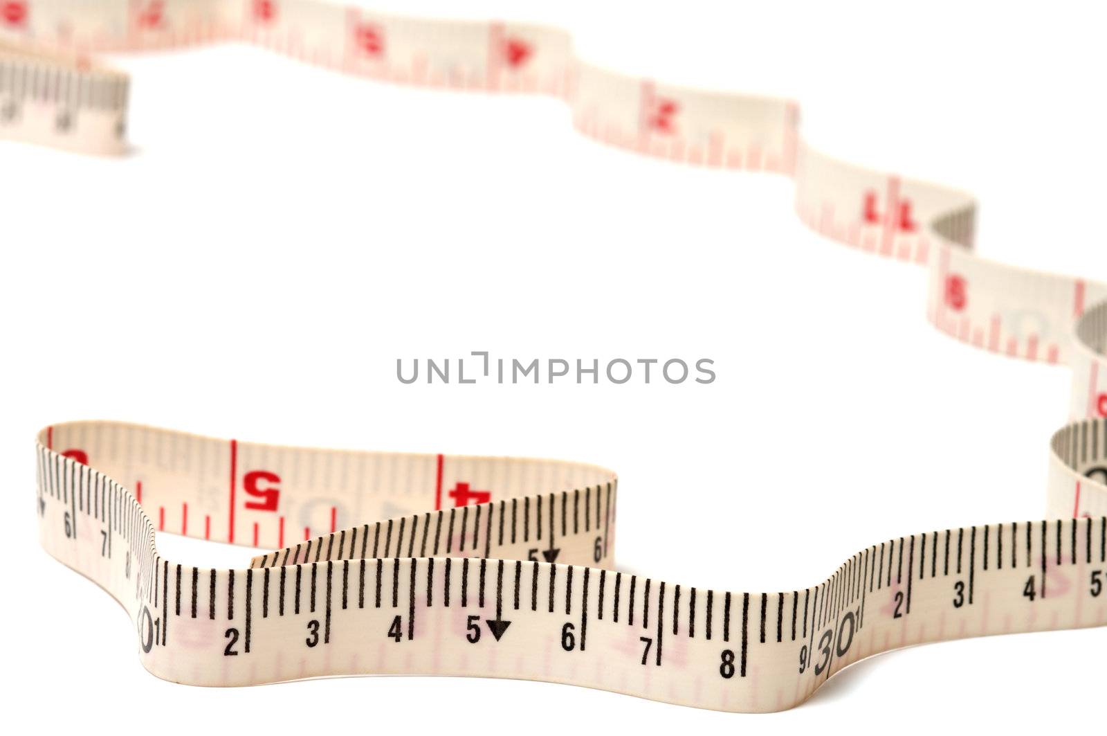 Tape measure it is isolated on a white background.