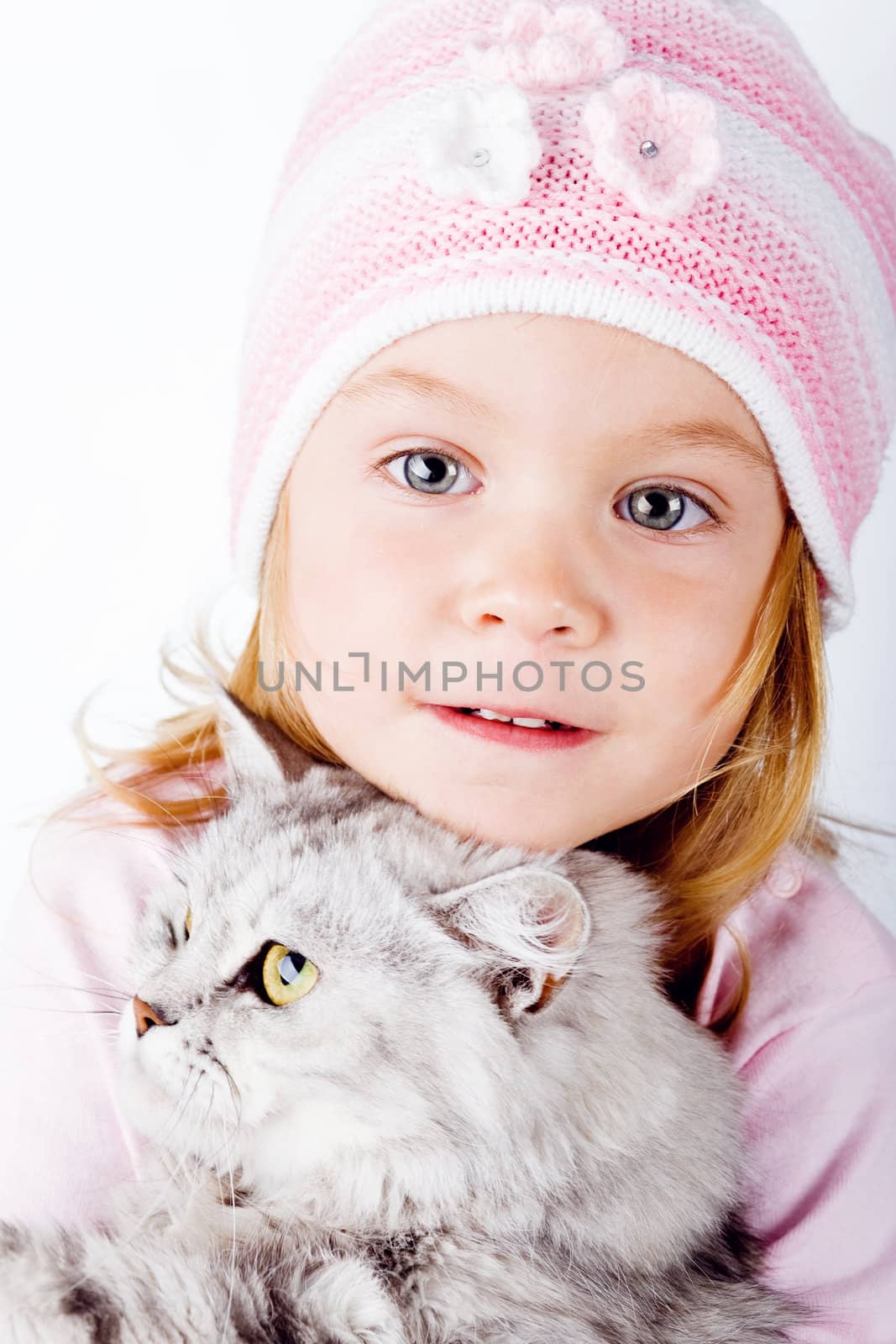 Child and kitten by alenkasm