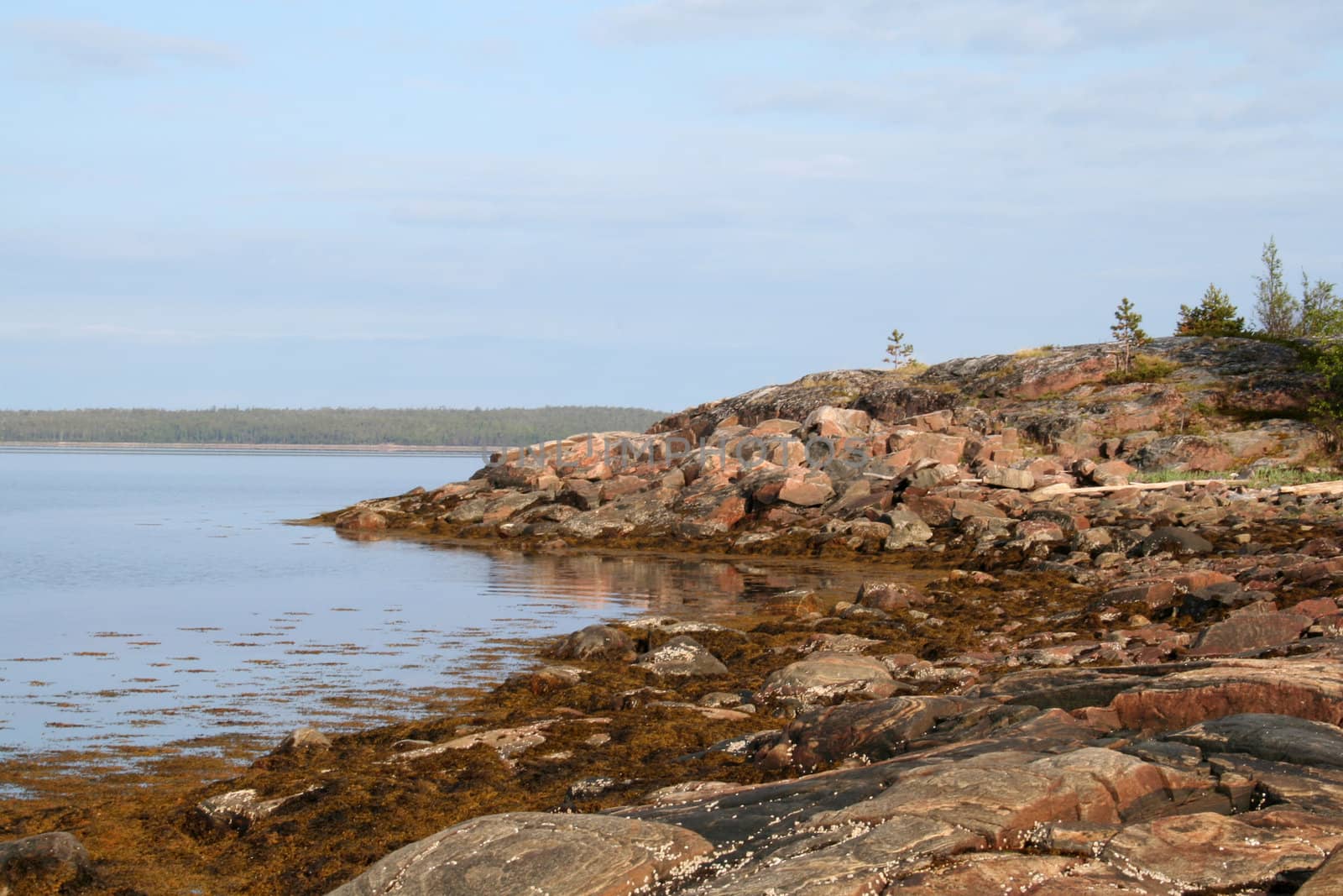 north: sea, sky and rock
