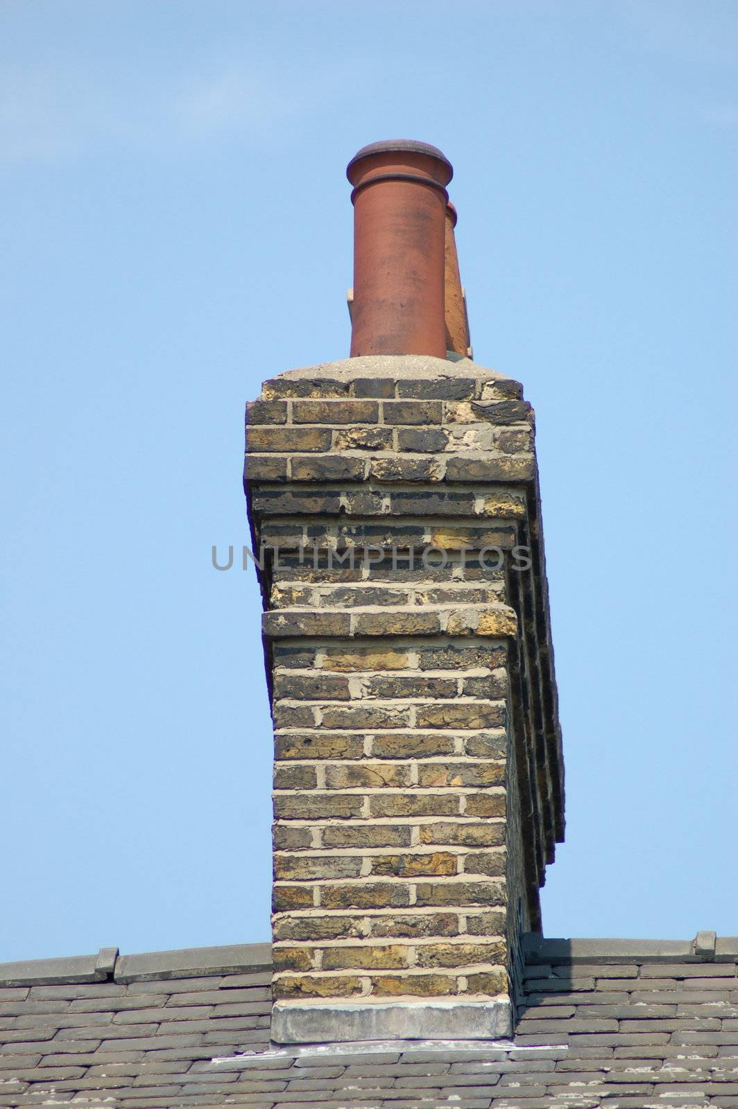 Typical brick chimney