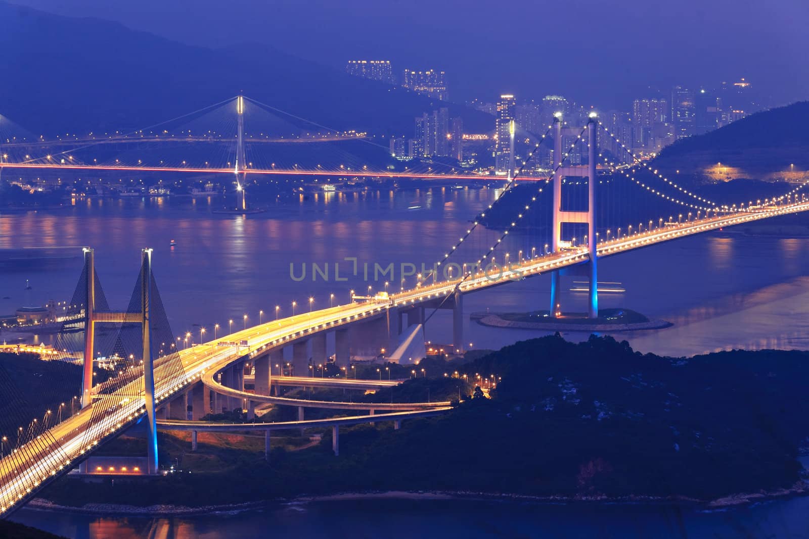 Tsing Ma Bridge in Hong Kong