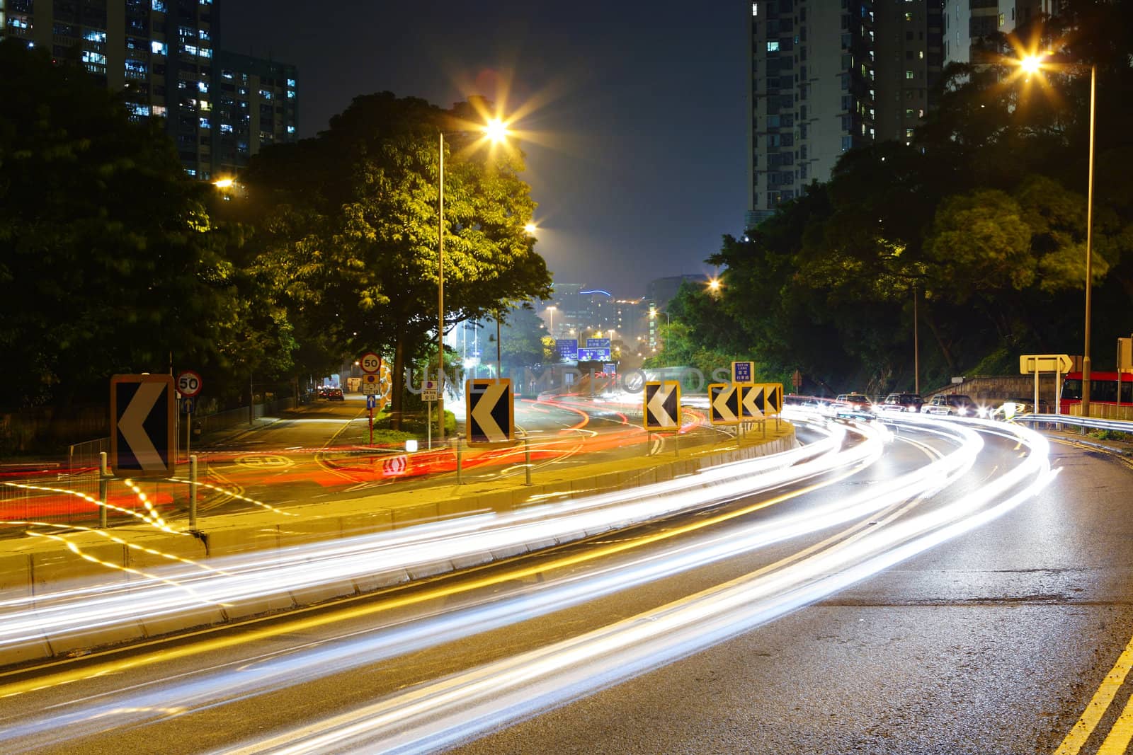 highway at night