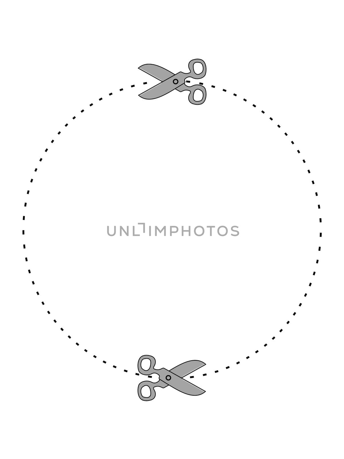Illustration of coupon with scissors