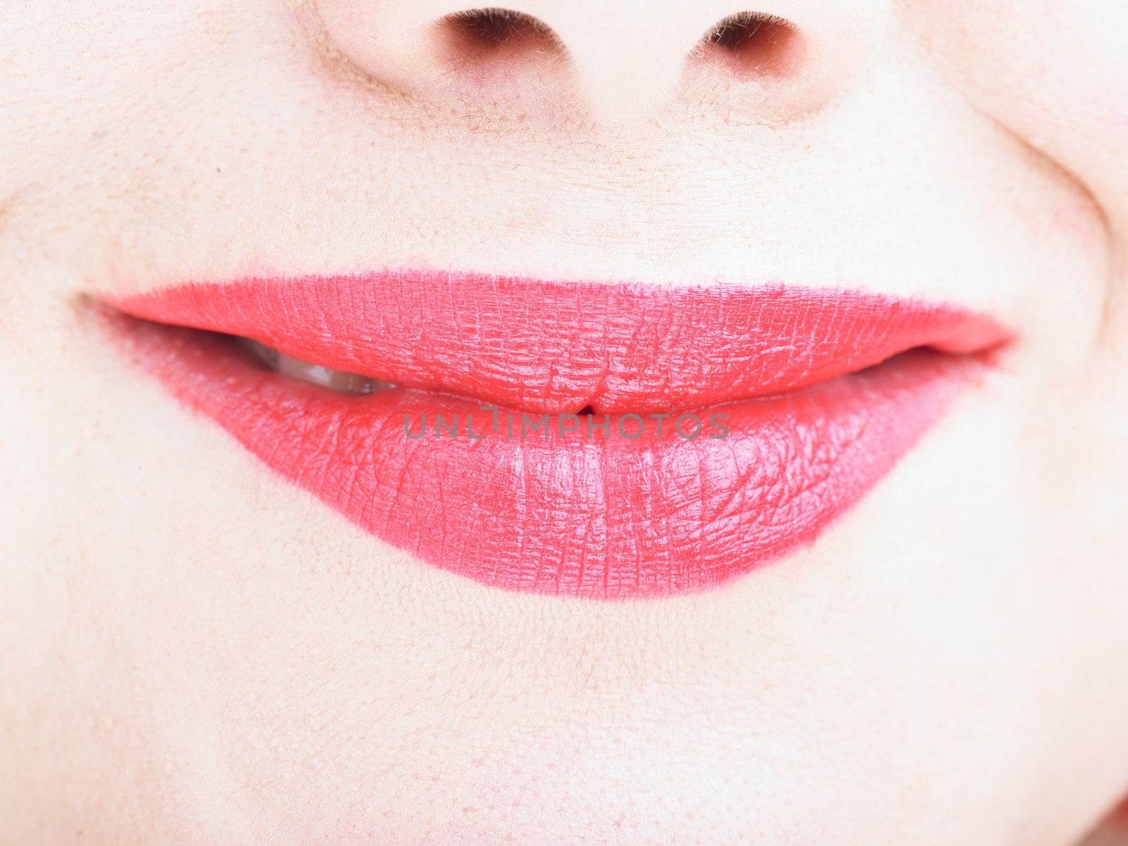 Smiling Woman's Lips by adamr