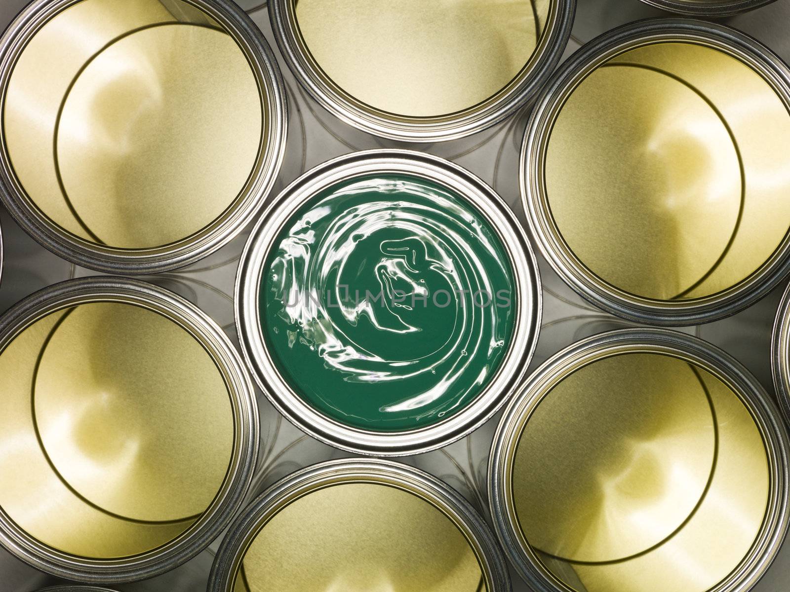 Green Paint can from above