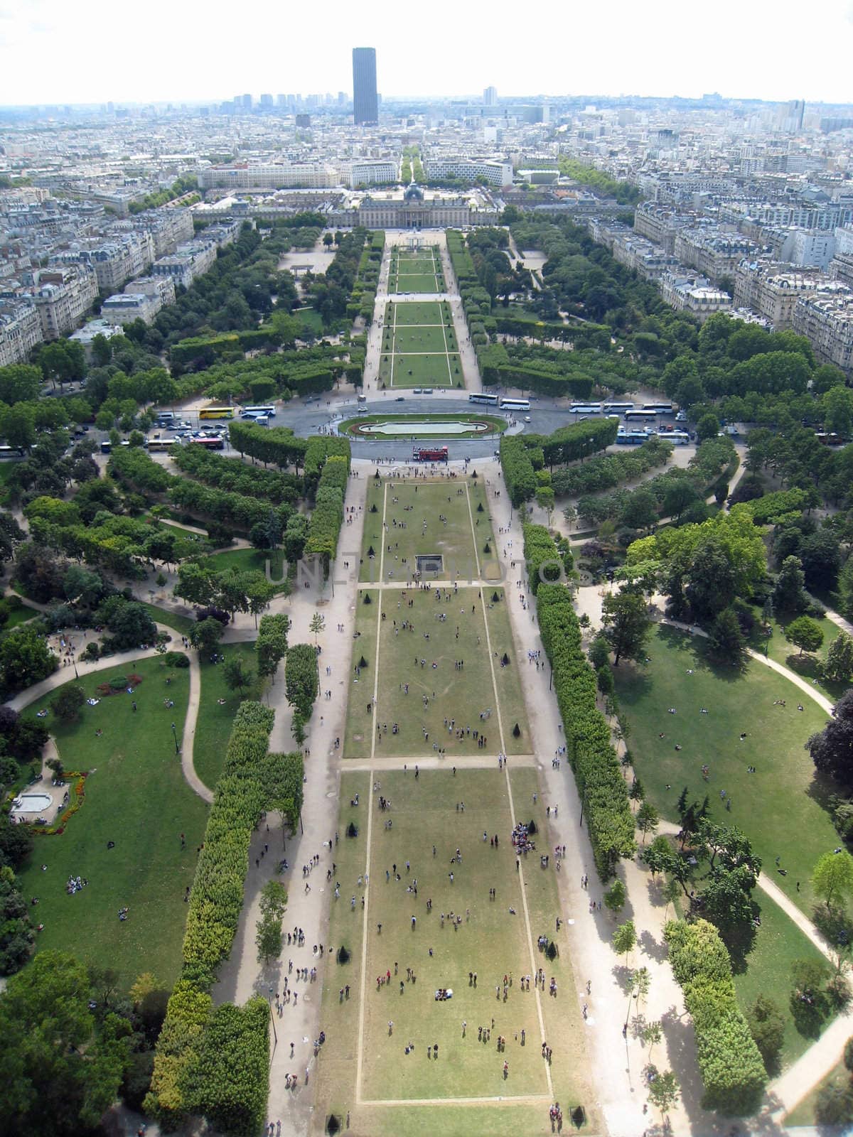 aerial view from Eiffel tower