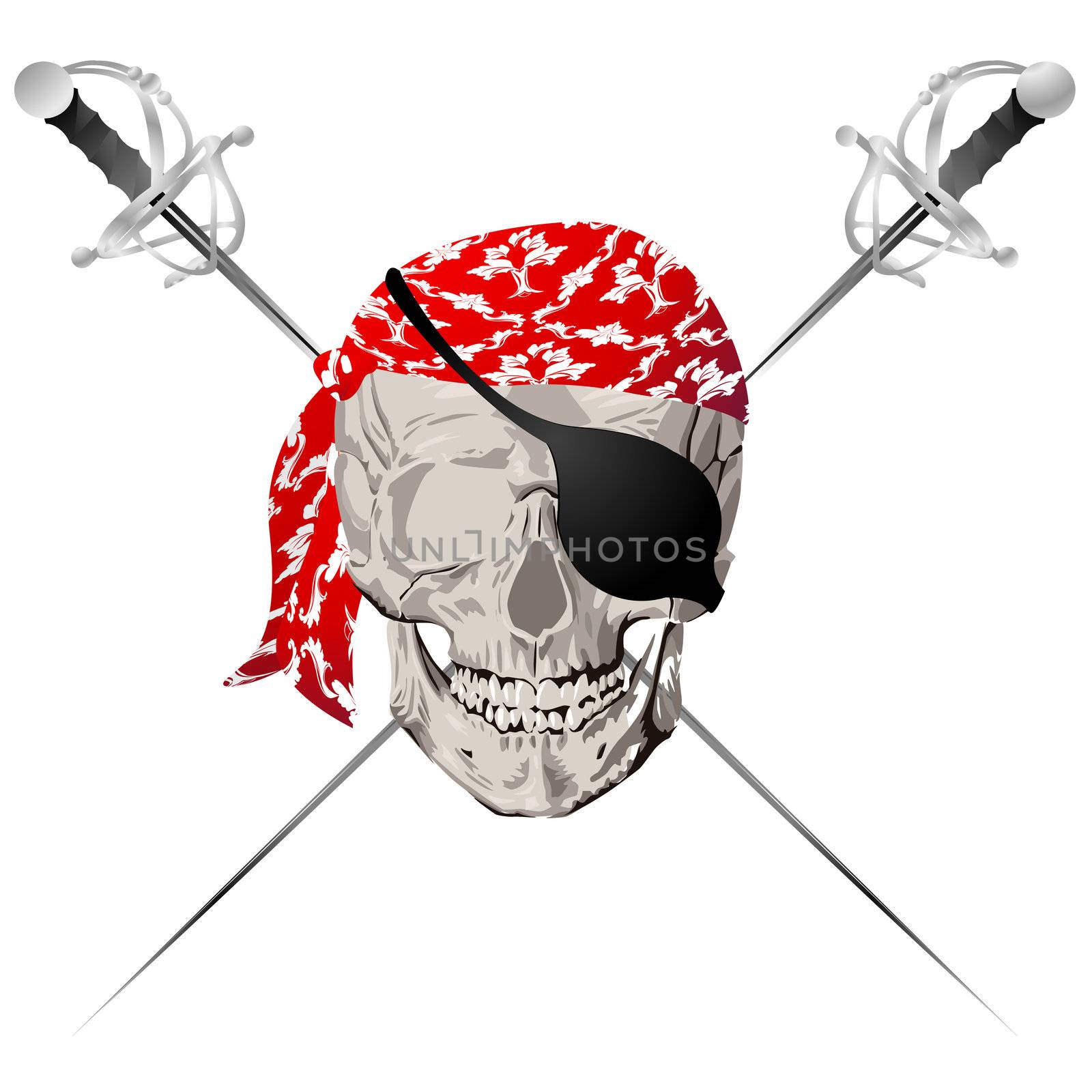Pirate skull by Lirch