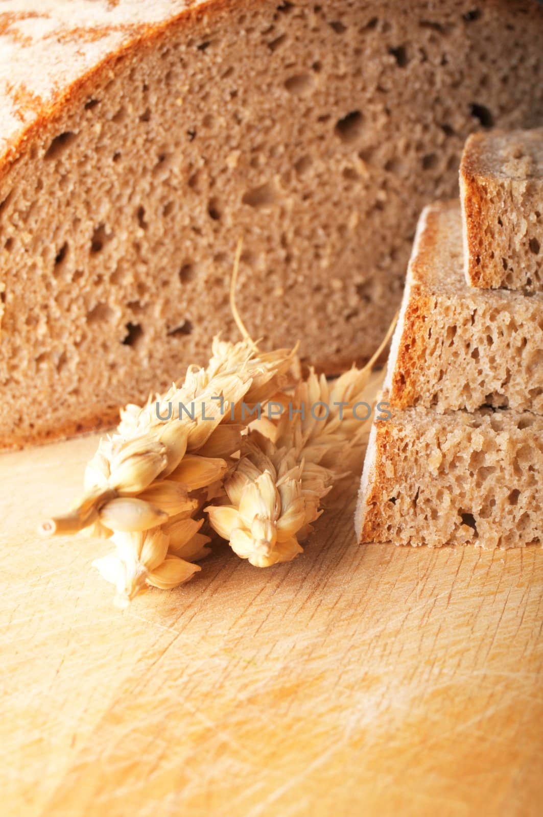 bread and grain or cereal showing food baker or bakery concept