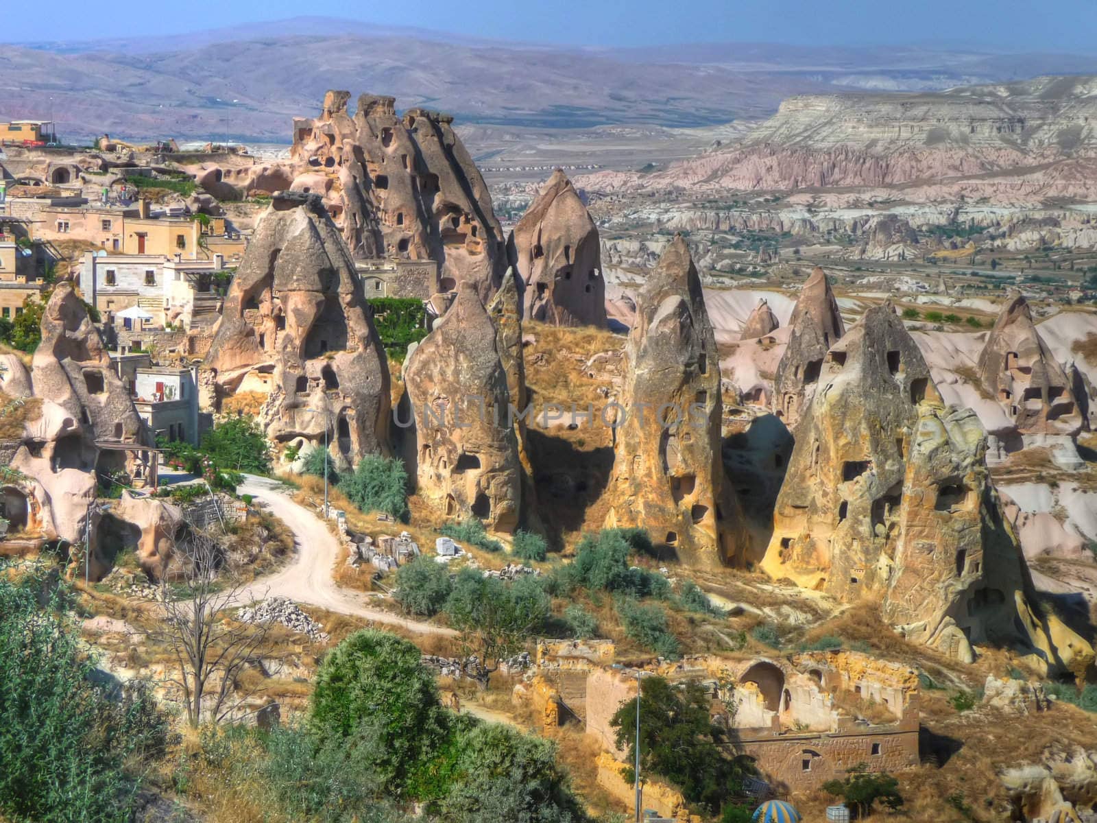 the  fairy chimneys in Cappadocia