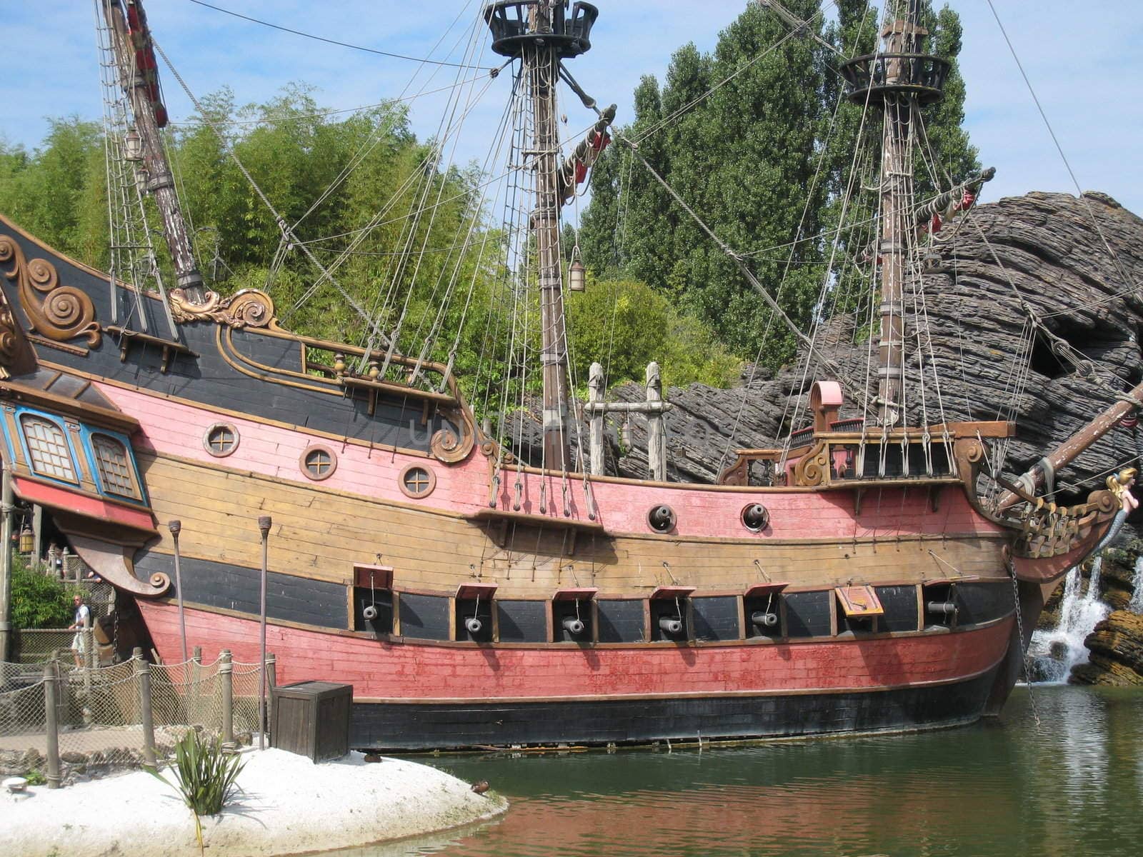 replica of a pirate ship