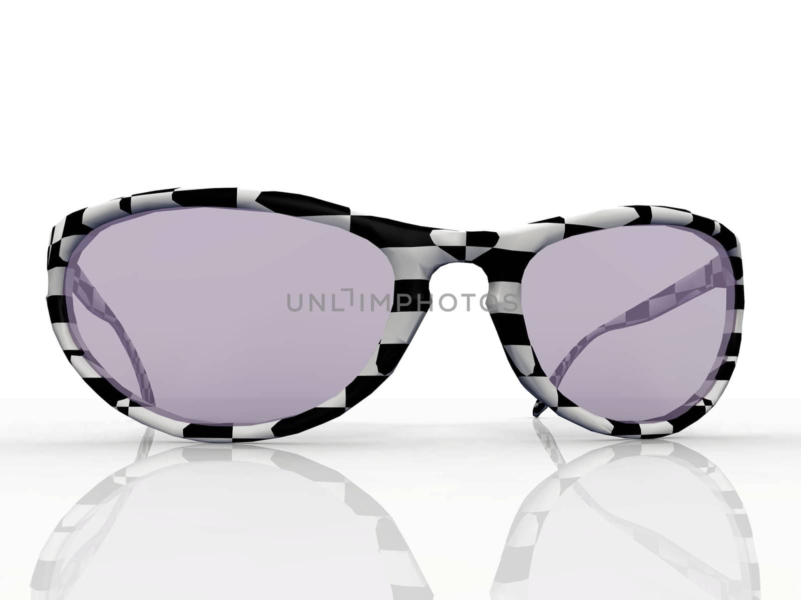sunglasses  on a white background by njaj
