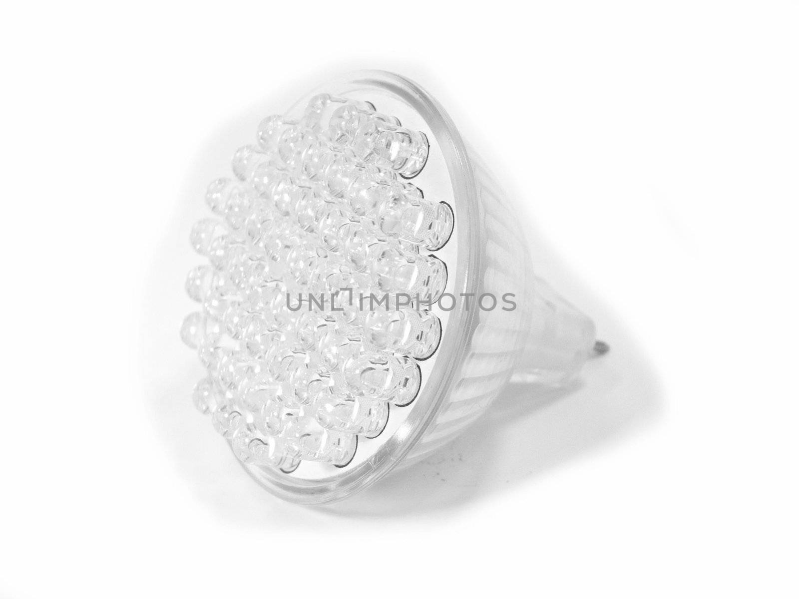 LED  bulb on a white background