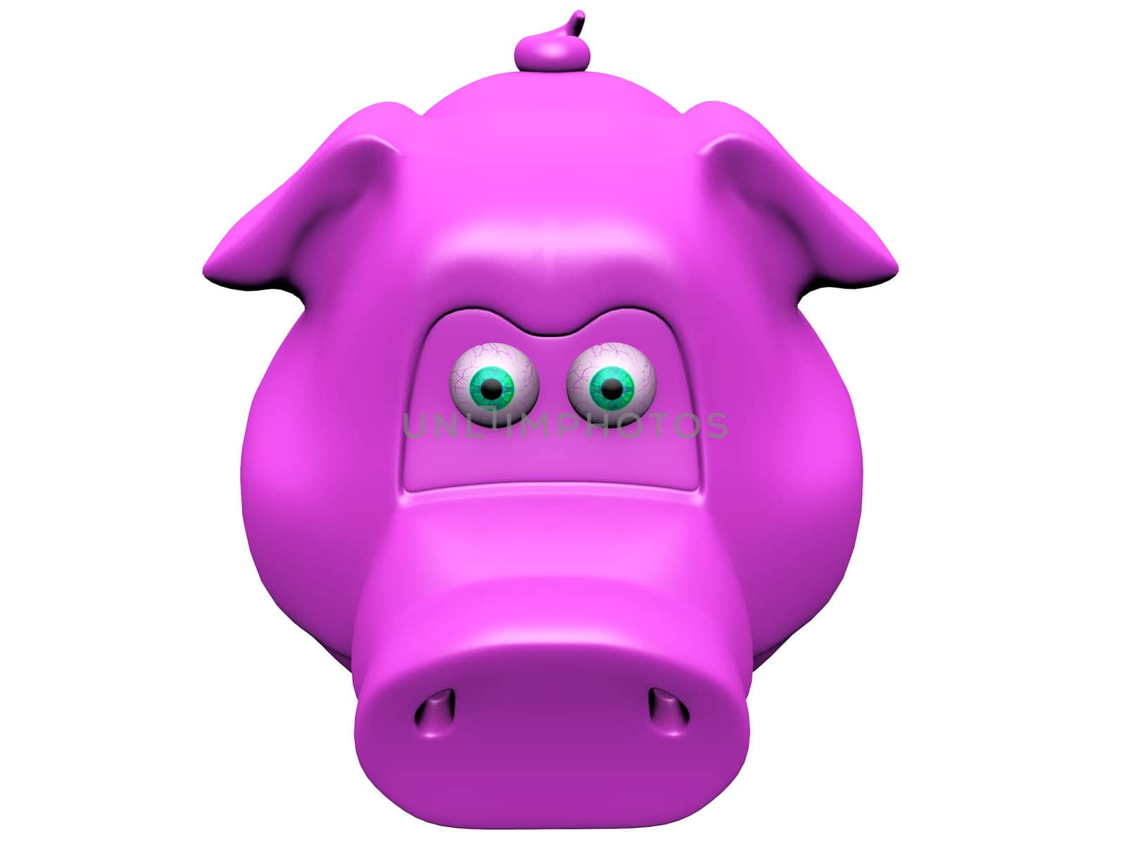 the  pink pig piggy bank by njaj