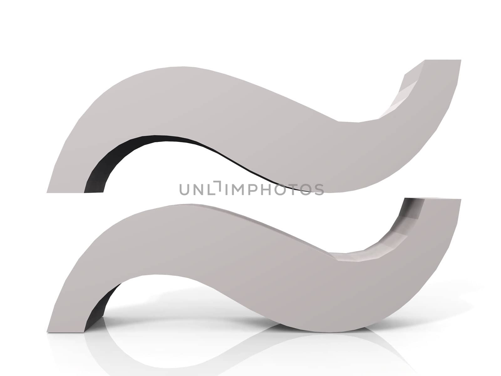 approximately  logo on white background