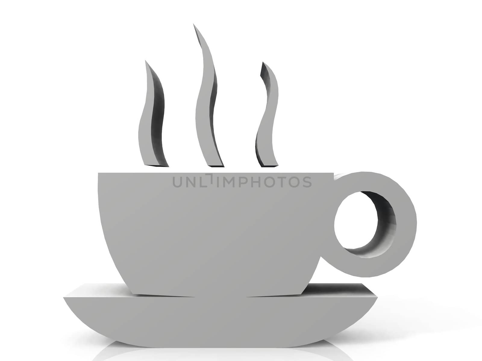 logo for a hot cup of coffee
