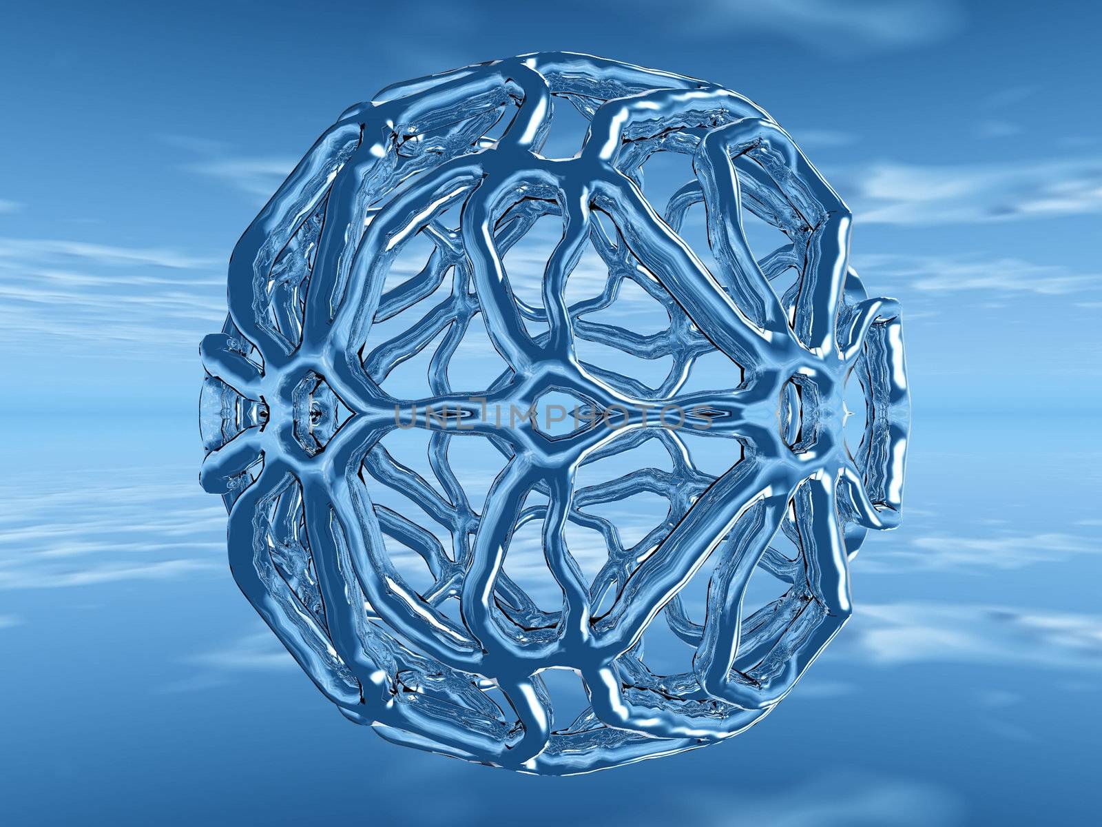 structure and reflection in the water