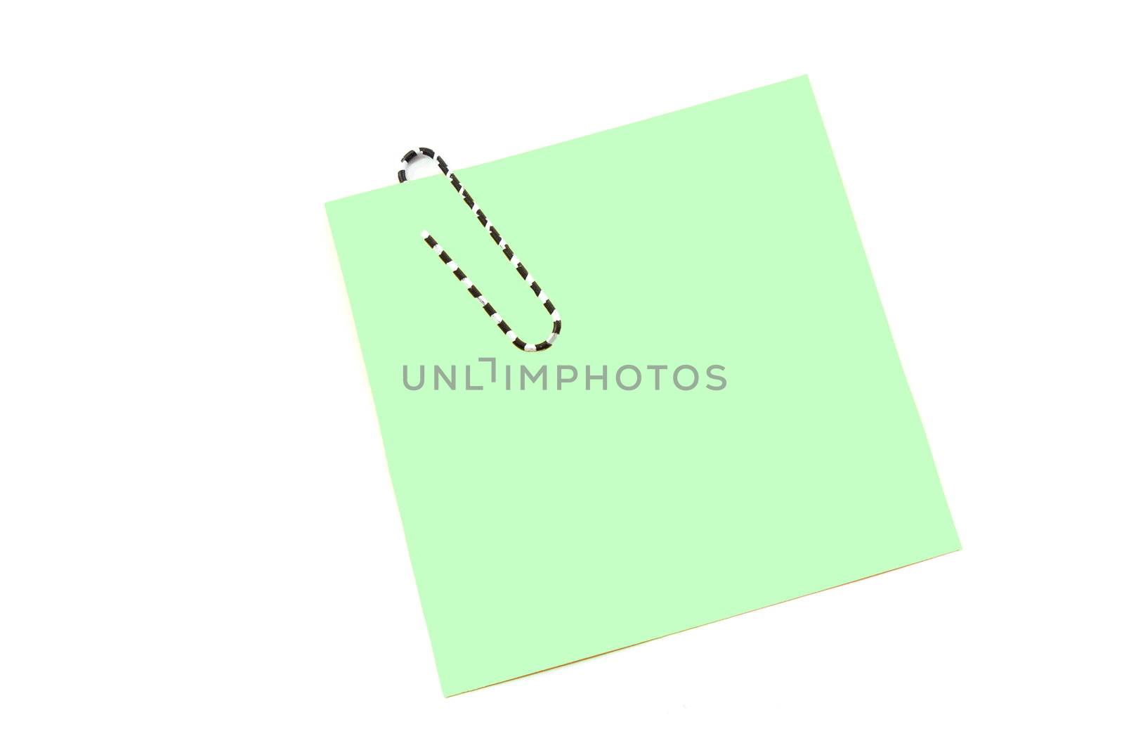 note paper isolated on a white background