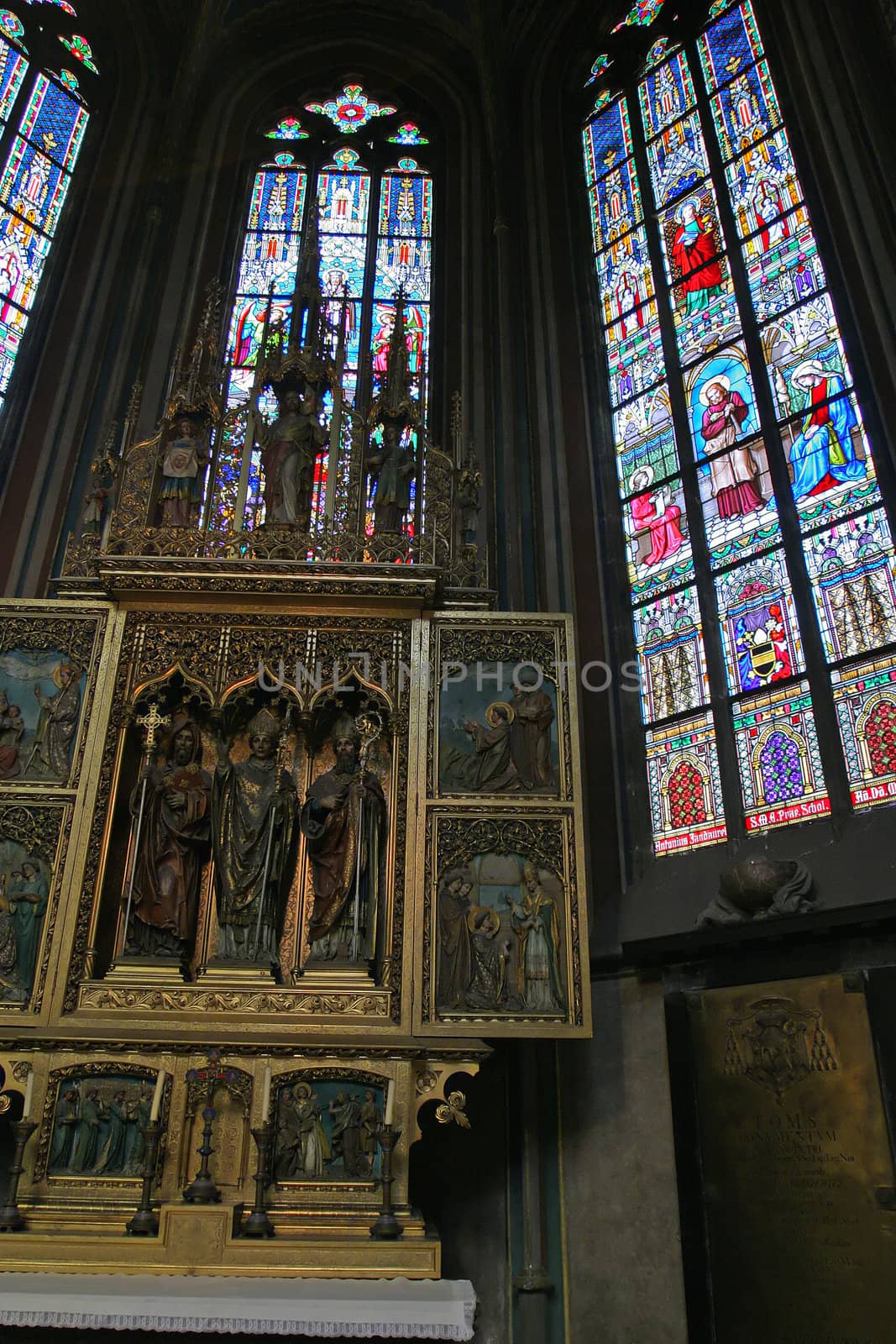 St. Vitus Cathedral interiors, Prague, Czech Republic