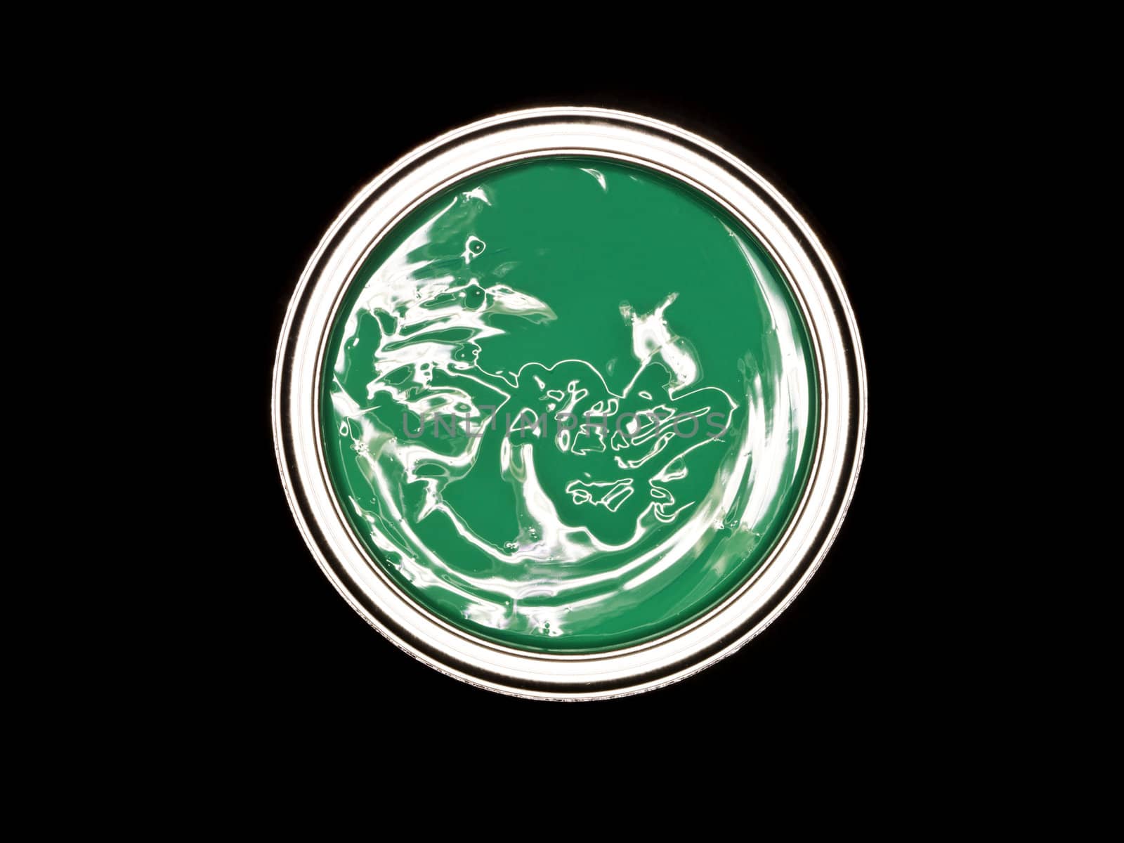 Green Paint can from above by gemenacom