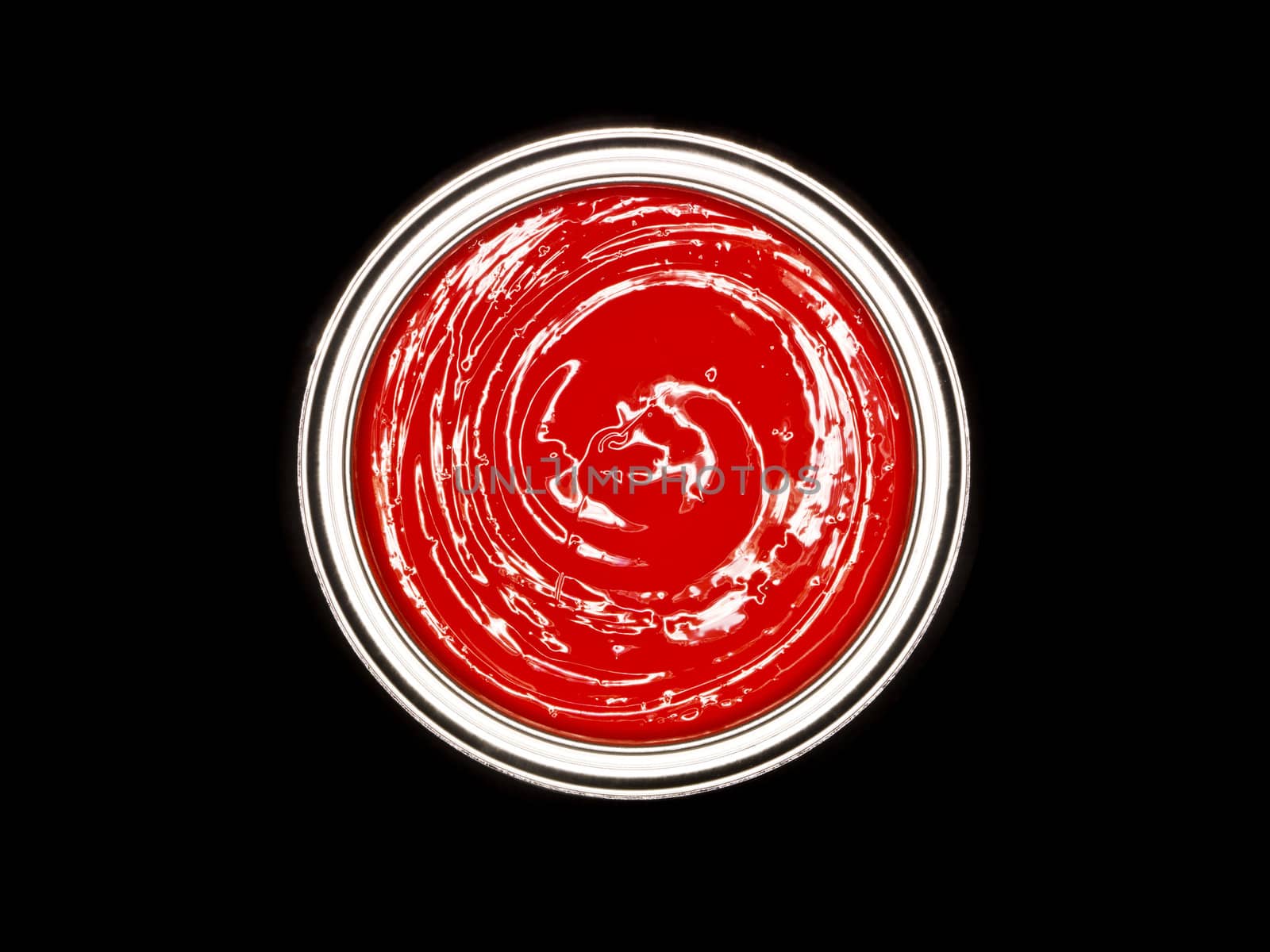 Red Paint can from above by gemenacom