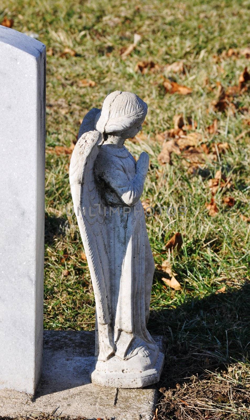 Gravesite - Angel - Looking Away by RefocusPhoto