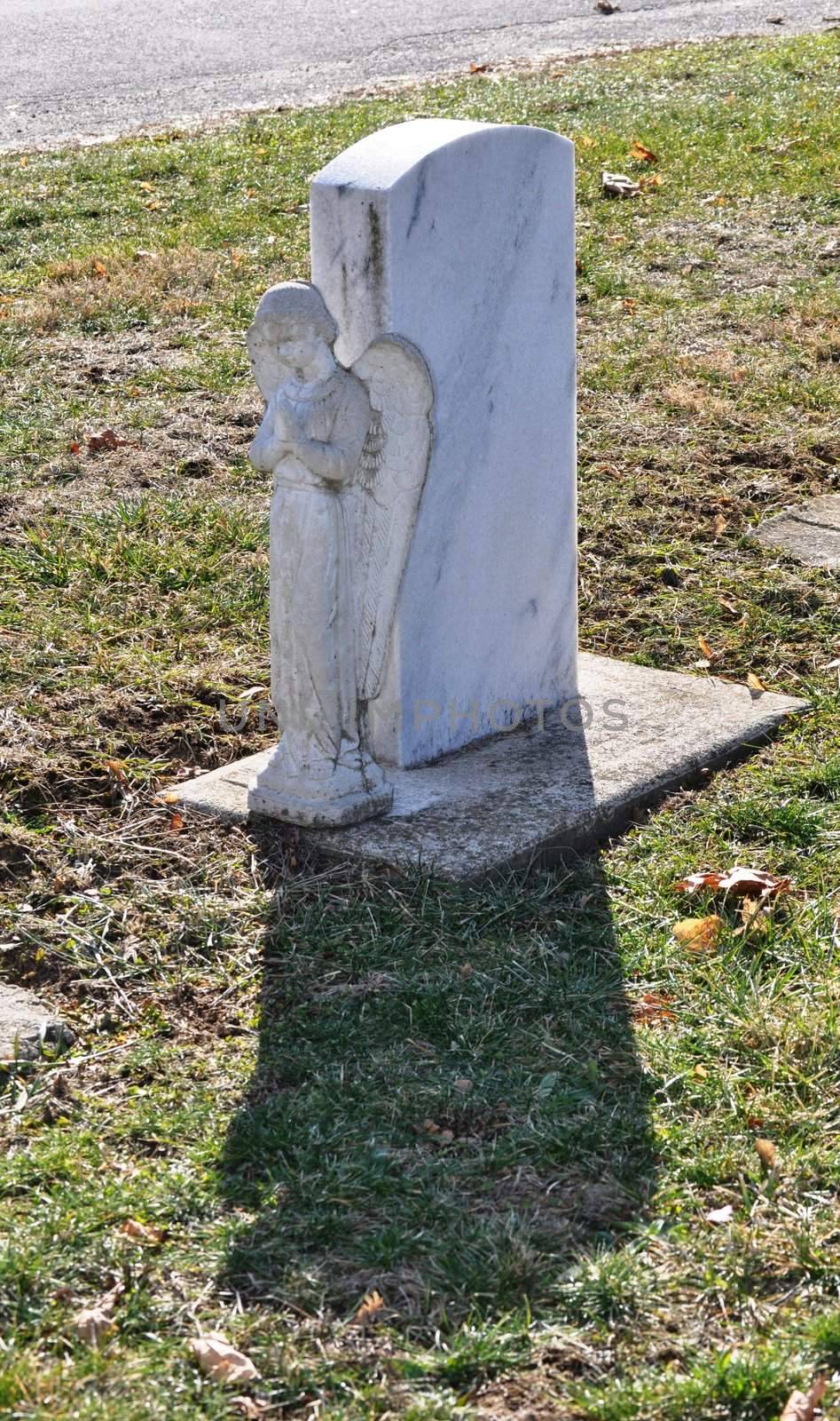 Gravesite - Angel - Shadow by RefocusPhoto